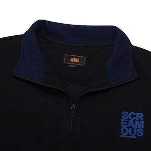 Sweater Pria Halfzip GALLEN BLACK