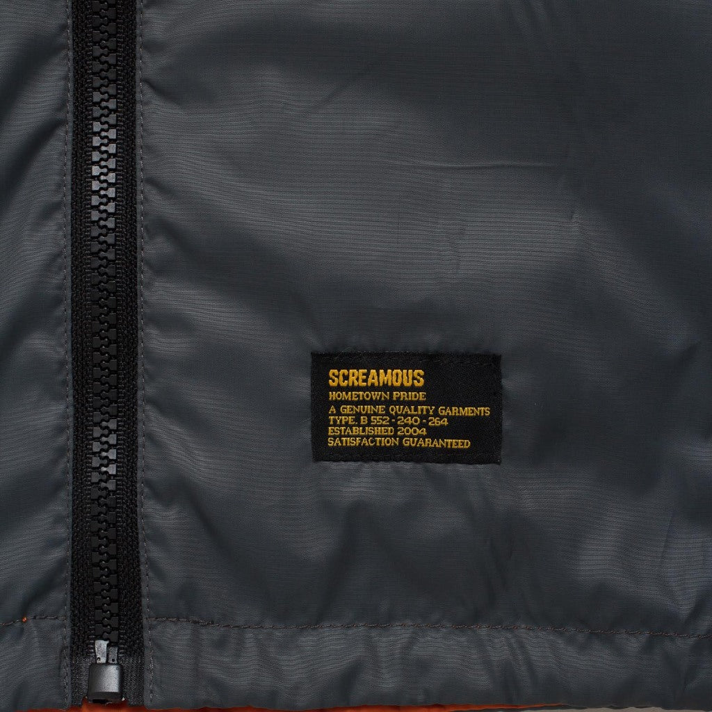Screamous Reversible Jacket ARILE DARK GREY - DARK ORANGE