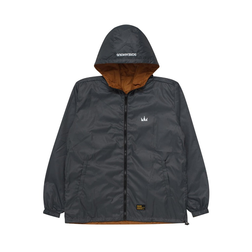 Reversibel Jacket ARILE DARK BROWN - DARK GREY