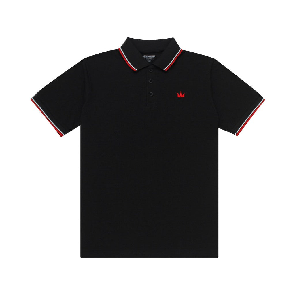 Polo Shirt CROWN LINE RED BLACK