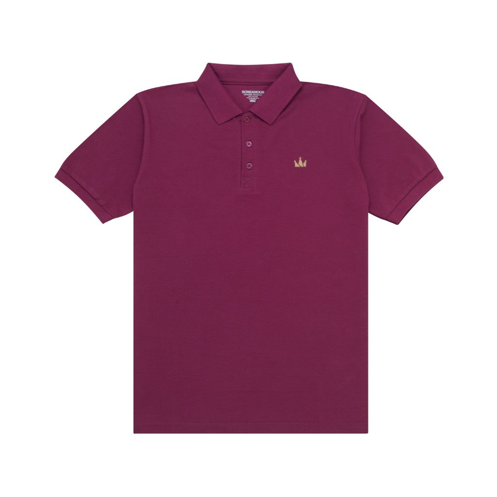 Polo Shirt CROWN GOLD MAROON