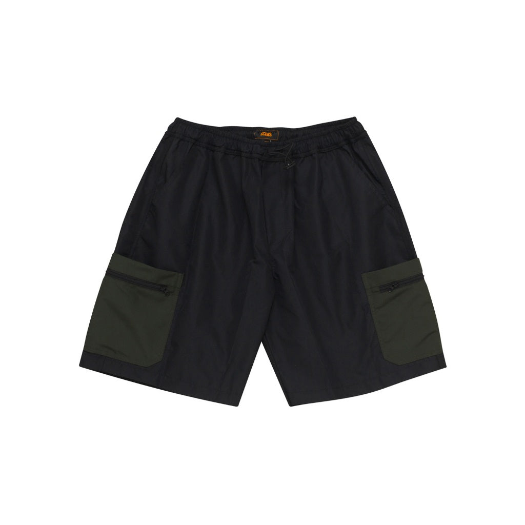 Board Short Cargo Pants HOVLIK BLACK ARMY