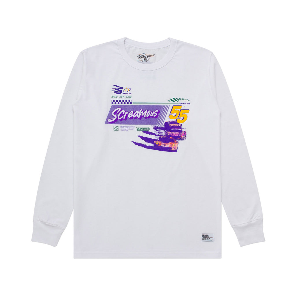 GAMESOME T-Shirt Longsleeves GT 55 WHITE