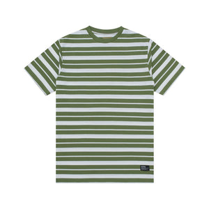 T-Shirt Stripe VALTER GREEN WHITE