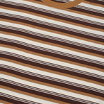 Load image into Gallery viewer, T-Shirt Stripe OVERSIZED AZULF WHITE BROWN
