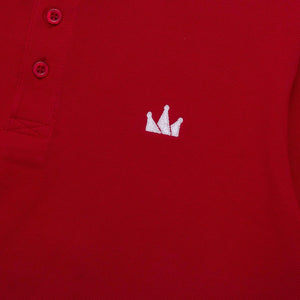 Polo Shirt CROWN LINE WHITE RED