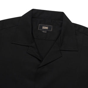 Shortsleeve Shirt Open Collar SADE BLACK