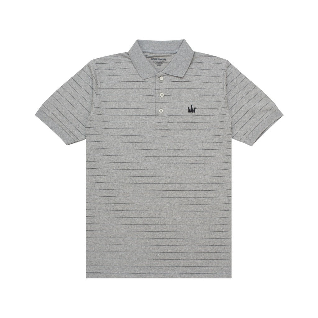 Polo Shirt Stripe LADC MISTY BLACK