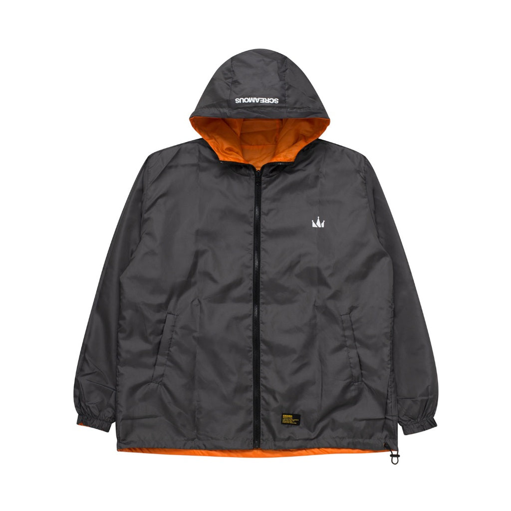 Reversible Jacket ARILE ORANGE - DARK GREY