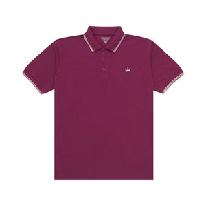 Polo Shirt CROWN LINE SILVER MAROON