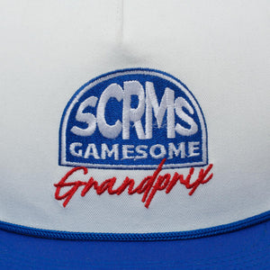 GAMESOME Hat SnapBack GRAND GLIDE BROKEN WHITE BLUE