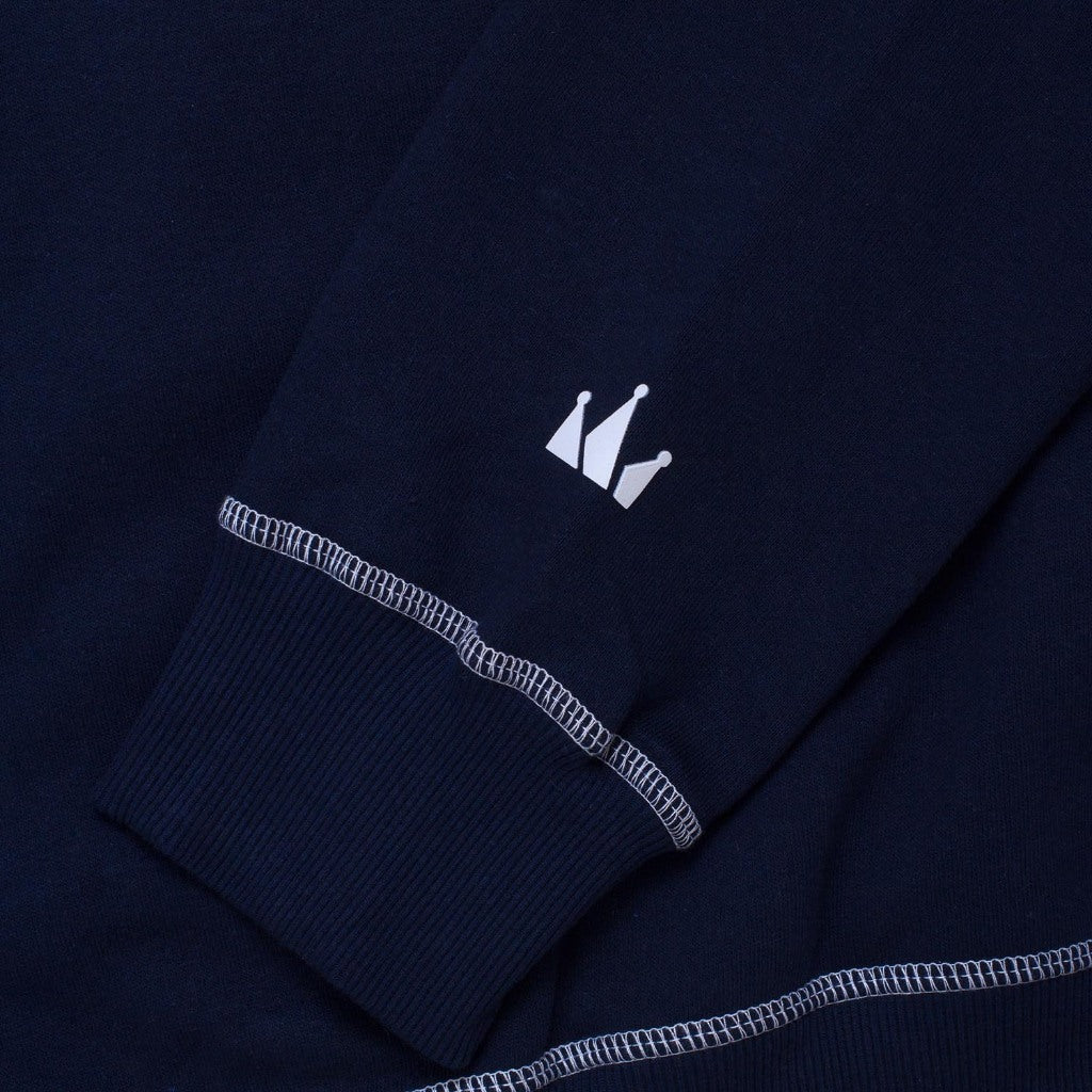 Crewneck OVERSIZED LEGEND TINY WHITE NAVY BLUE