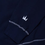 Load image into Gallery viewer, Crewneck OVERSIZED LEGEND TINY WHITE NAVY BLUE
