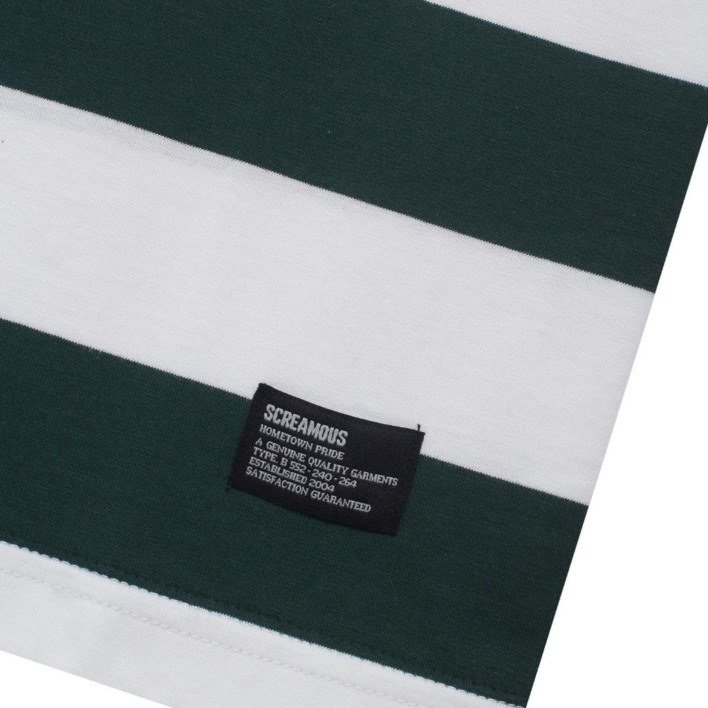 T-Shirt Stripe RENHA WHITE GREEN