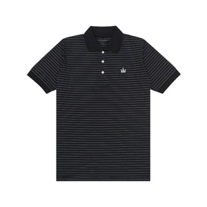 Polo Shirt Stripe MARIO BLACK MISTY