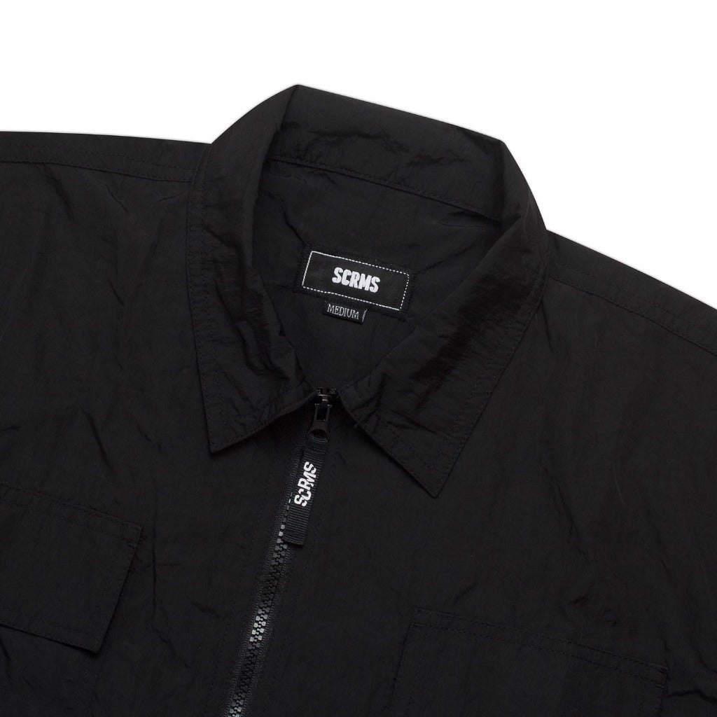 WindShirt Short Sleeve Oversize MELVIC BLACK