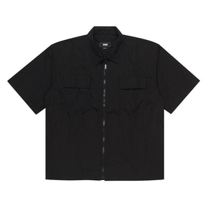WindShirt Short Sleeve Oversize MELVIC BLACK