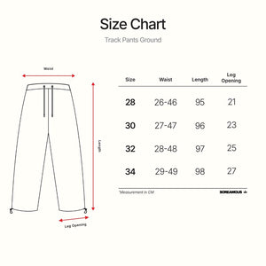 Track Pants Parachute GROUND BLACK