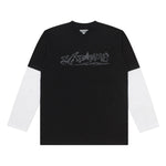 Load image into Gallery viewer, T-Shirt Longsleeves DOUBLE LAYER AZTERI BLACK WHITE

