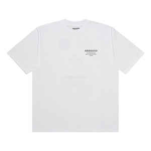 T-Shirt OVERSIZE OUTLINE SKULL WHITE