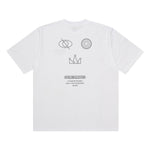 Load image into Gallery viewer, T-Shirt OVERSIZE OUTLINE SKULL WHITE
