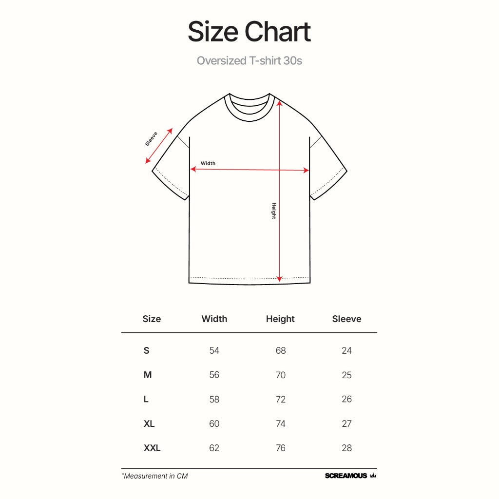 T-Shirt OVERSIZE OUTLINE SKULL WHITE