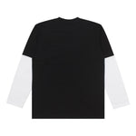 Load image into Gallery viewer, T-Shirt Longsleeves DOUBLE LAYER AZTERI BLACK WHITE
