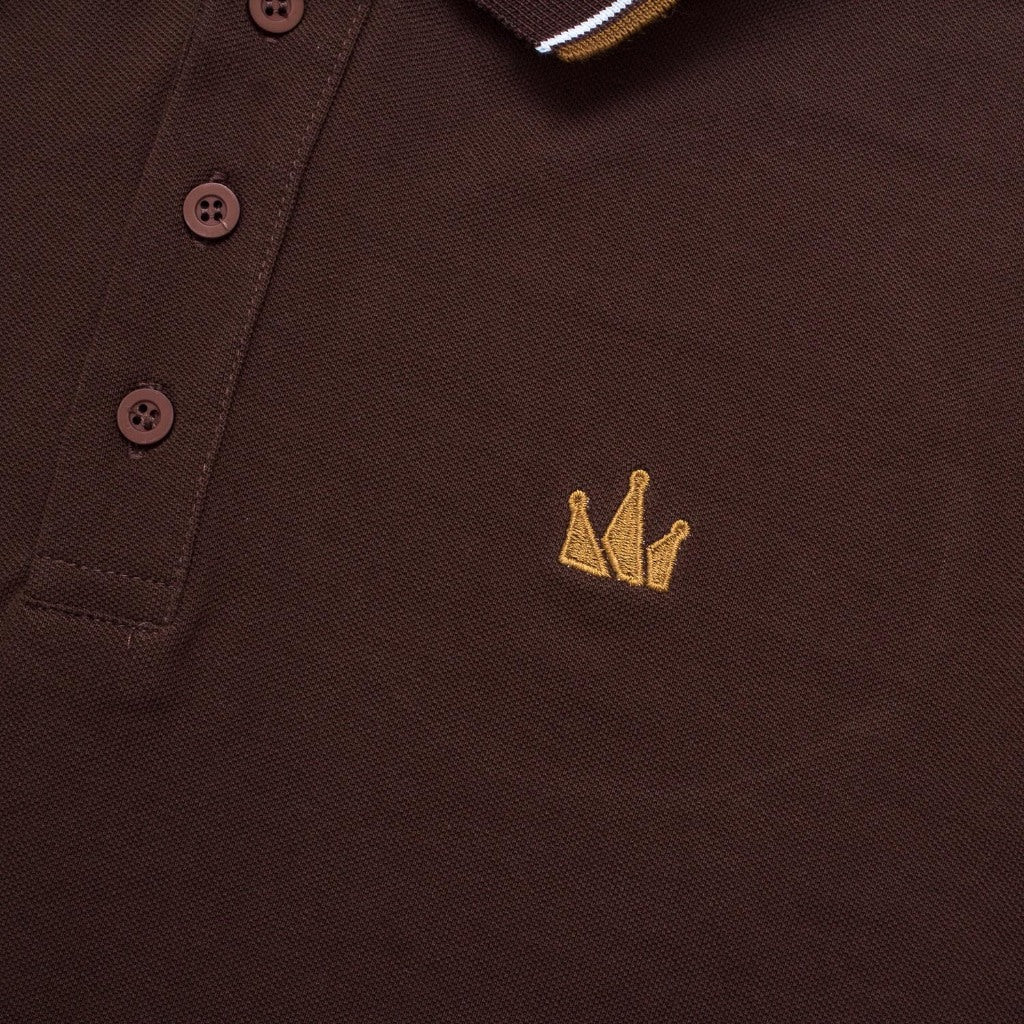 Polo Shirt CROWN LINE TOBACCO BROWN