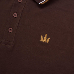 Polo Shirt CROWN LINE TOBACCO BROWN
