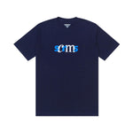 Load image into Gallery viewer, T-Shirt SERIF TYPE NAVY BLUE
