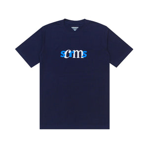 T-Shirt SERIF TYPE NAVY BLUE