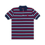 Load image into Gallery viewer, Polo Shirt Stripe NAZEO NAVY RED WHITE
