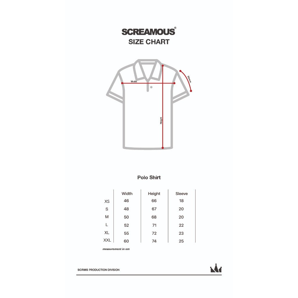 Polo Shirt CROWN LINE WHITE BLACK