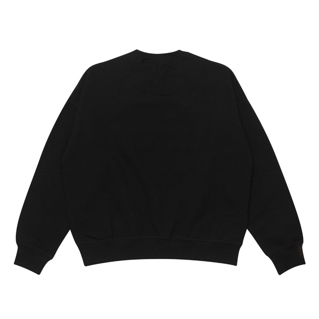 Crewneck OVERSIZED TYPEFORM and COLLECTIVE SHAPES LIGHTNING BLACK