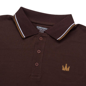 Polo Shirt CROWN LINE TOBACCO BROWN