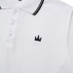 Load image into Gallery viewer, Polo Shirt CROWN LINES BLACK WHITE
