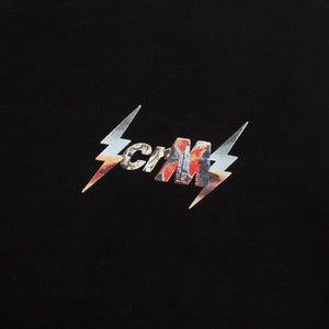 Crewneck OVERSIZED TYPEFORM and COLLECTIVE SHAPES LIGHTNING BLACK