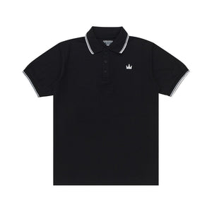 Polo Shirt CROWN LINE WHITE BLACK