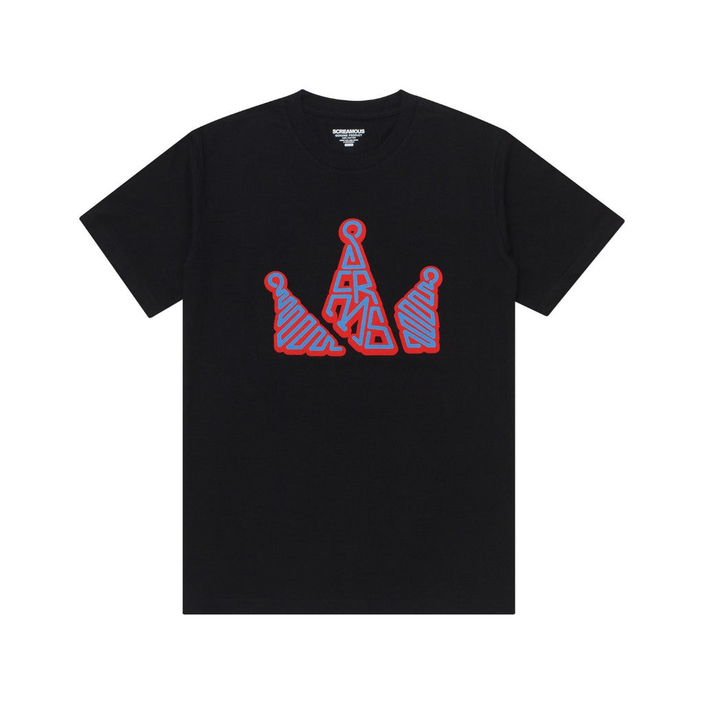 T-Shirt CROWN CURVED BLACK