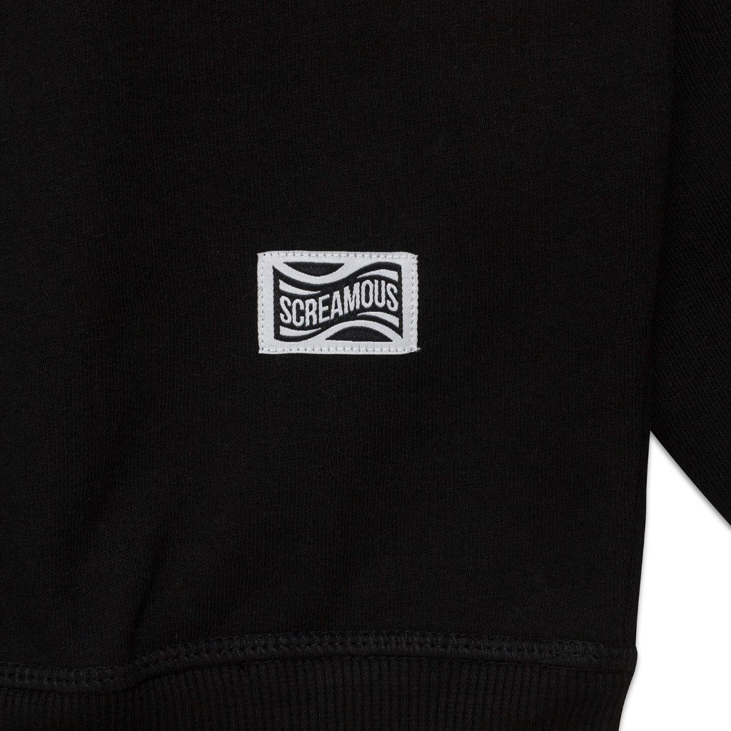 Crewneck OVERSIZED TYPEFORM and COLLECTIVE SHAPES LIGHTNING BLACK