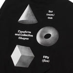 Load image into Gallery viewer, Pullover Hoodie OVERSIZED TYPEFORM and COLLECTIVE SHAPES GEOMETRY BLACK
