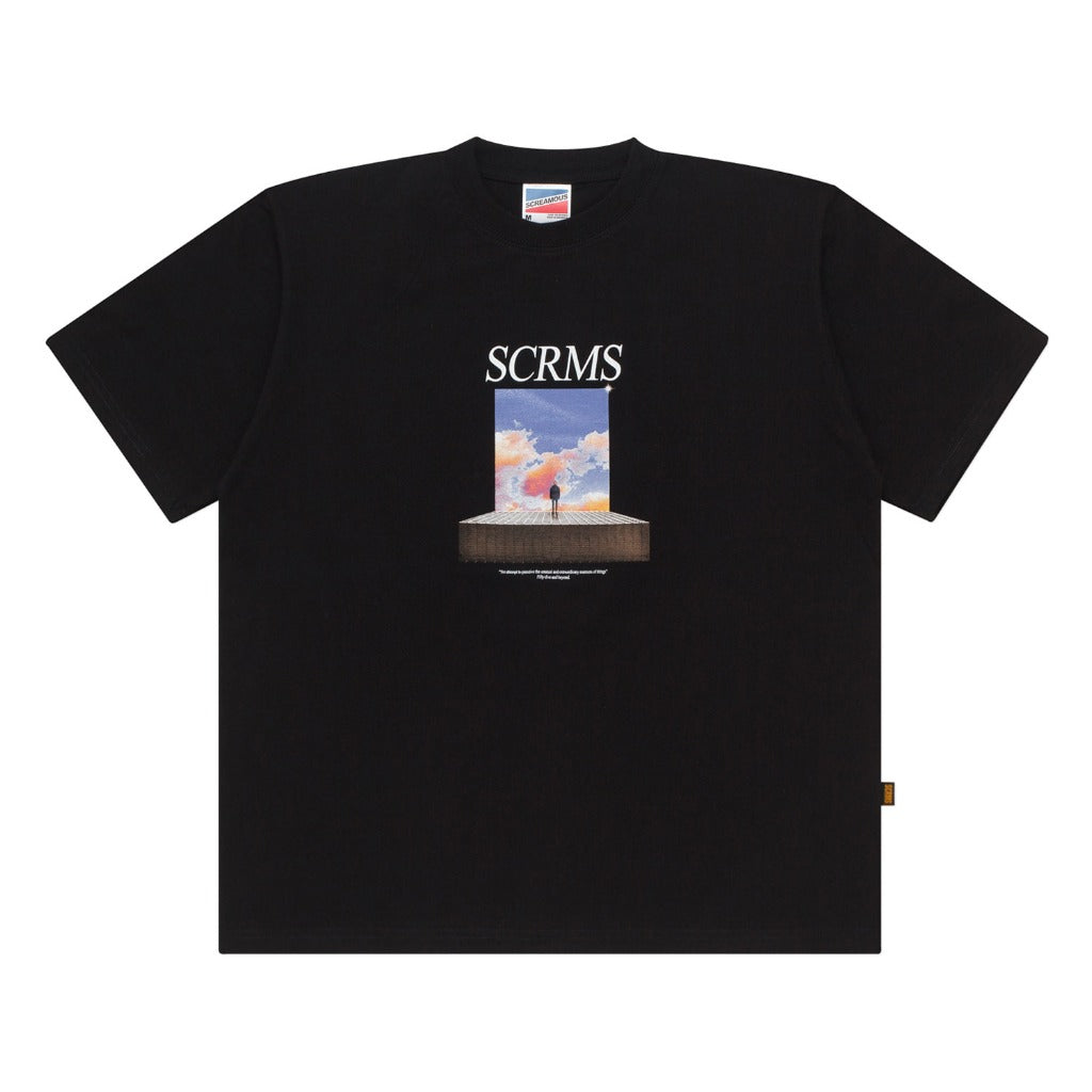 T-Shirt BOXY FIT 16s FIFTY FIVE and BEYOND ENTRANCE BLACK