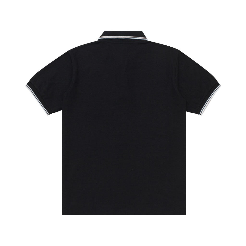 Polo Shirt CROWN LINE WHITE BLACK