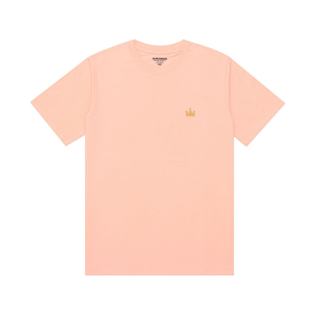 T-Shirt CROWN LOGO SS PEACH MELBA