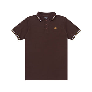 Polo Shirt CROWN LINE TOBACCO BROWN
