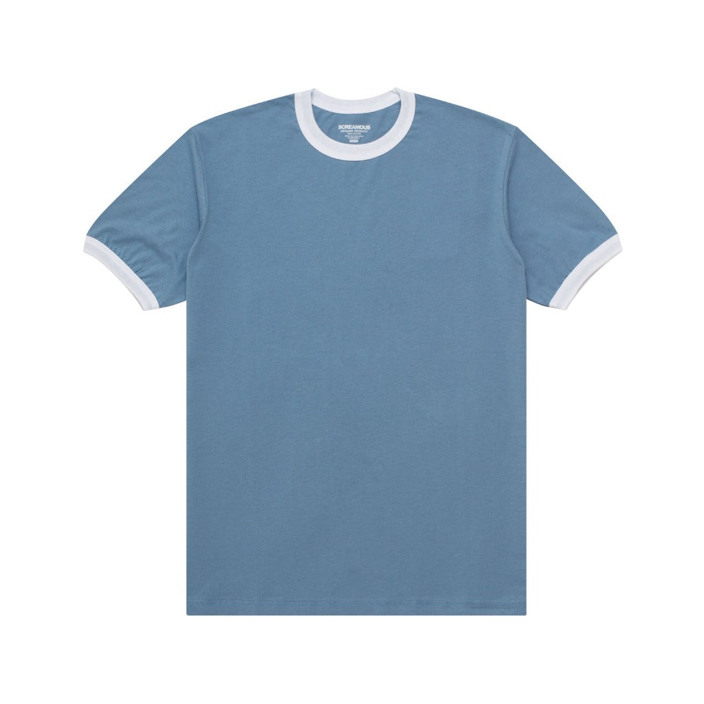 T-Shirt RINGER ZETH FADED DENIM