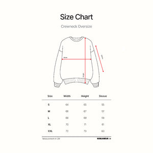 Crewneck OVERSIZED TYPEFORM and COLLECTIVE SHAPES LIGHTNING BLACK