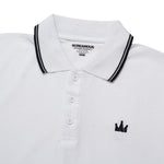 Load image into Gallery viewer, Polo Shirt CROWN LINES BLACK WHITE
