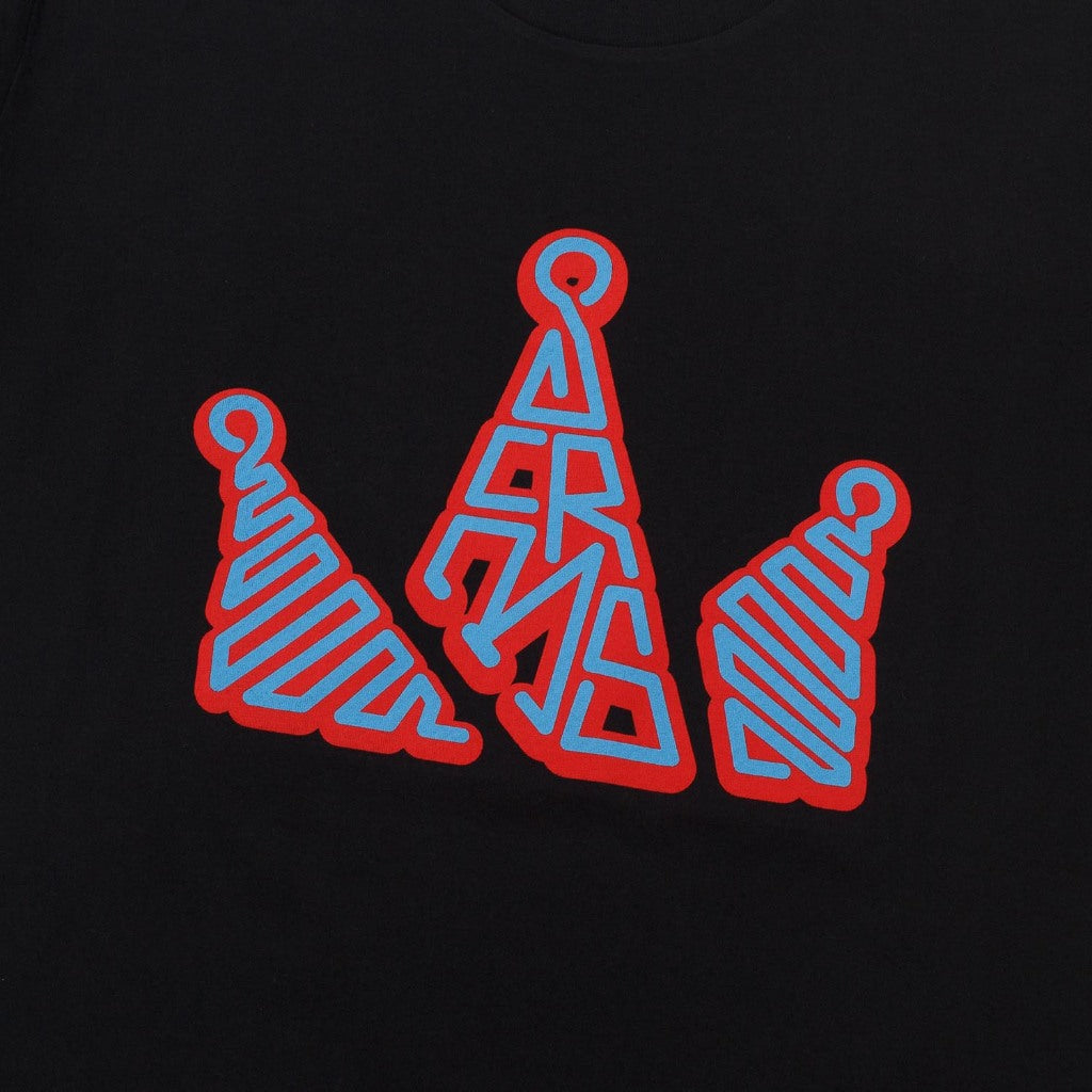 T-Shirt CROWN CURVED BLACK