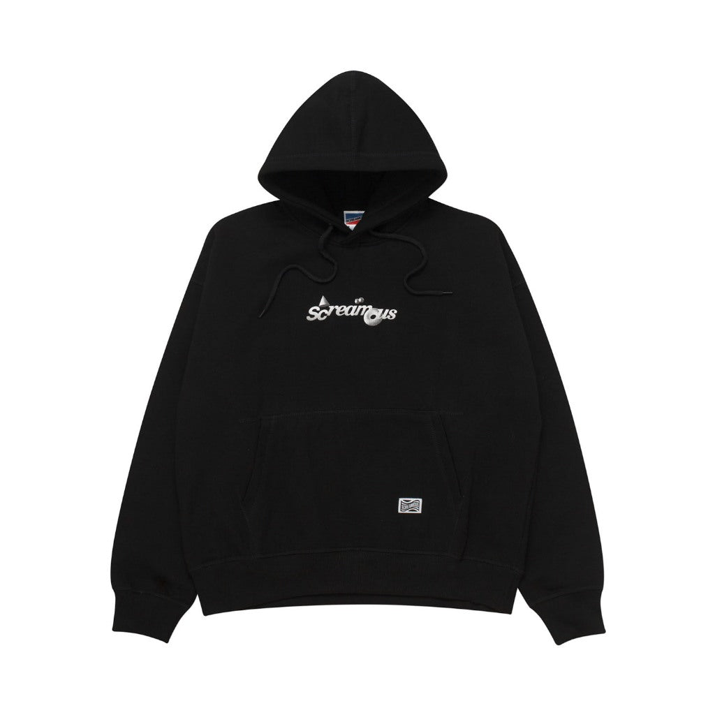 Pullover Hoodie OVERSIZED TYPEFORM and COLLECTIVE SHAPES GEOMETRY BLACK